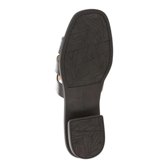 LifeStride Women's Royalty Bit Square Open Toe Slide Sandals Black Size 11 W - Picture 5 of 5